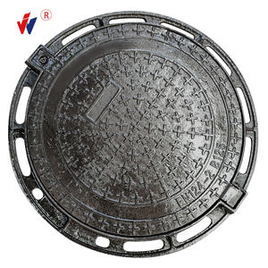 연성 철 EN124 B125 블랙 구두약 맨홀 커버 유럽 시장 잘 커버 맞춤형 그래픽 페인팅 라운드 커버 - Product Image 2