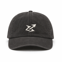 Gorra de 6 Paneles de Sarga de Algodón Sin Estructura, Lista para Exportación, OEM de Fábrica, MOQ Bajo, con Logotipo Personalizado Bordado para Marcas de Streetwear