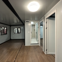 Maison conteneur préfabriquée pliable et extensible élégante, isolée thermiquement, 20ft 30ft 40ft, cabane mobile écologique, glamping, location de vacances, moderne