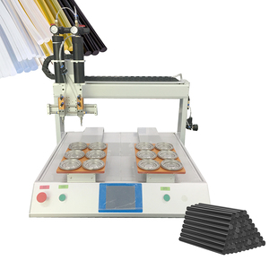 Machine de distribution automatique de colle UV, silicone et colle thermofusible AB à 3 axes pour colle LED, de type bureau - Product Image 1
