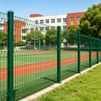 Clôture panneau incurvée pour villa, revêtement poudre, faible entretien, hauteur 1,5m, supports de fixation, vente en gros, usi