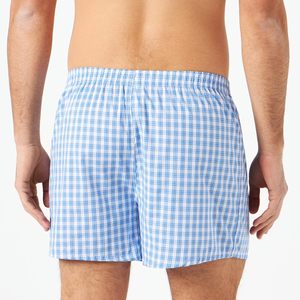 Calzoncillos bóxer de algodón tejido de nuevo estilo para hombre, de secado rápido, cintura alta, para el hogar o deporte, con bragueta inferior. - Product Image 2