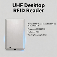 Estación Emisora de Transpondedores Inteligentes de Estado Sólido Compacta, Lector USB RFID con Diagnóstico LED de Doble Color para Control de Acceso Empresarial