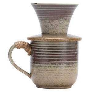 Set Caffettiera in Ceramica Eco-Friendly con Design Retrò, Creativo Dripper per Caffè, Ideale per il Tè del Pomeriggio e il Condivisione del Caffè - Product Image 5