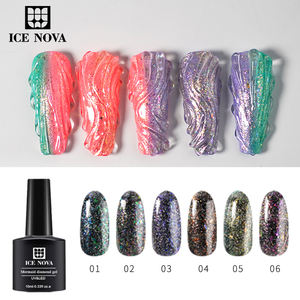 Vernis à ongles diamant <span class=keywords><strong>sirène</strong></span>, vente en gros d'usine, couleur tendance, paillettes, gel UV, haute qualité, professionnel, OEM, gel diamant pailleté - Product Image 6