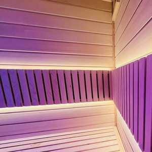 Cèdre rouge canadien extérieur portatif peu coûteux 2-8 personnes sauna russe extérieur de vapeur à vendre - Product Image 3