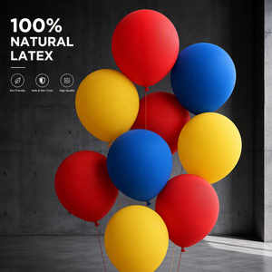 Ballons en latex de haute qualité, 100 pièces, 12 pouces, pour <span class=keywords><strong>d</strong></span>écoration de fête <span class=keywords><strong>d</strong></span>'anniversaire, <span class=keywords><strong>d</strong></span>'Halloween, de Noël, ballons à l'hélium noirs, lot de 100 ballons de 12 pouces - Product Image 5