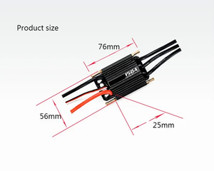 ESC sin escobillas refrigerado por agua de 150A, 2-6S Lipo, 5V 5A BEC para tabla de surf a motor, barco RC, propulsor subacuático - Product Image 4