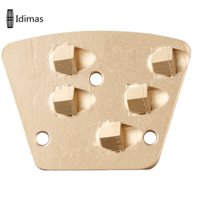 Taşlama ayakkabı 5*1/4 PCD segment disk Metal + PCD yamuk elmas beton taşlama pedleri beton zemin için - Product Image 4