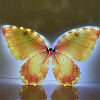 Drone papillon RC à ailes battantes bioniques avec LED, batterie détachable, 7-10 min de vol, pour livraison de alliances, décoration de scène de mariage