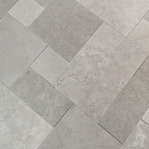Carrelage de sol intérieur rustique de haute qualité, gris clair, irrégulier, en céramique pleine masse, aspect pierre <span class=keywords><strong>calcaire</strong></span>, finition mate, antidérapant - Product Image 4