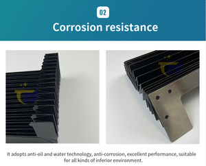 Couvercle de soufflet de protection de vis à billes de type <span class=keywords><strong>accordéon</strong></span> cache-poussière linéaire de machine cnc - Product Image 5