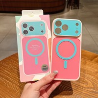 Coque de téléphone portable colorée style Ins Macaron avec protection d'appareil photo pour iPhone 18/17 Pro Max, compatible iPhone 16 15 14 13