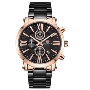 Drioshipping MINI FOCUS 0219 Quartz Watch Men Luxury Watches Mens Top New <b>Chronograph</b> Wristwatch Steel Strap Clock Reloj hombre - Product Image 1