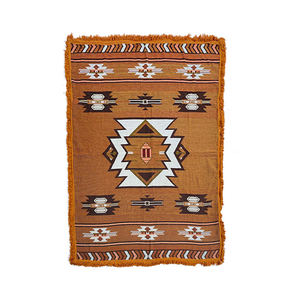 Tapis géométriques jacquard tissés de style <span class=keywords><strong>américain</strong></span>, très demandés, personnalisables, portables, écologiques, pour la maison, les voyages et l'hôtellerie - Product Image 3