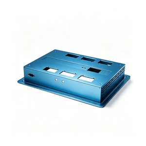 Boîtier en tôle métallique thermolaqué sur mesure, support en forme de U, plateau découpé au laser, fabrication de tôles pliées, pièces d'encastrement OEM - Product Image 5