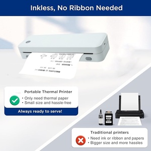 Nhà Máy Giá A4 xách tay không có mực máy in nhiệt cầm tay không dây ảnh PDF máy in tà<span class=keywords><strong>i</strong></span> liệu cho sinh viên - Product Image 2