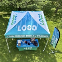 Tente de marché numérique personnalisée imprimée pour les fêtes, avec cadre en aluminium étanche, idéale pour les événements extérieurs, salons professionnels et cadeaux promotionnels, qualité commerciale