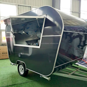 Camion de crème glacée de cuisine mobile de style victorien équipement d'occasion caravane de pizza rapide voiture de nourriture de café/remorque de barbecue à vendre - Product Image 4
