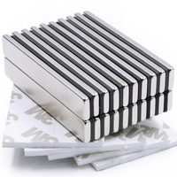 Bahan Magnetik 60X10X3 Mm Magnet Batang Neodymium, Magnet Neodymium Logam Bumi Langka-60X10X3 Mm, Pak 20