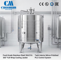 Cuves de fermentation en acier inoxydable 200L 500L 1000L 2000L pour la production de vin