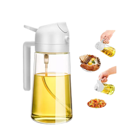 Haute qualité cuisine distributeur pulvérisateur 300ml plat verre bouteille d'huile assaisonnement pompe Air friteuse joint pour cuisine cuisine