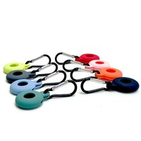 Casing Pelindung Silikon Anti-Hilang Kompatibel Apple AirTag 2 - Biru/Merah/Hitam