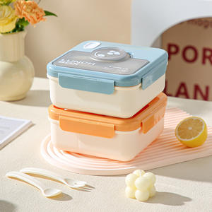 Lonchera Camcra de 1400 ml, Rectangular, Compartimentada, de Plástico, Apta para Microondas, para Adultos, Oficina, Estudiantes - Product Image 5