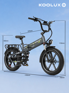 Bicicleta eléctrica KOOLUX X12 pro 20*4.0 pulgadas con APP y NFC, alcance de 120 km, frenos hidráulicos, bicicleta eléctrica urbana todoterreno. - Product Image 3
