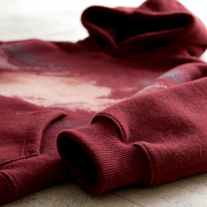 <span class=keywords><strong>Sweat</strong></span>-shirts personnalisés OEM pour hommes, dégradé <span class=keywords><strong>bordeaux</strong></span>, en molleton, avec poche surdimensionnée, style décontracté pour le streetwear urbain - Product Image 5