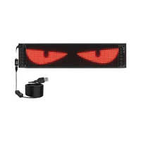 Mini Programlanabilir Kayan Özel Bluetooth LED Araç İşareti Manyetik Esnek LED Ekran Araç Camları için