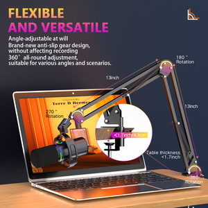 Micrófono Dinámico Profesional con Cable para Transmisión <span class=keywords><strong>en</strong></span> Vivo, Micrófono con Cancelación de Ruido - Product Image 4