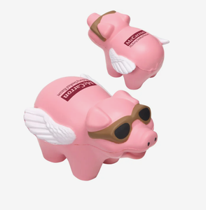 Pelotas Antiestrés Personalizadas con Forma de Cerdo Volador, Juguete Promocional Irresistible, Logotipo Impreso, Regalo al por Mayor - Product Image 1