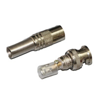 Connecteur coaxial BNC mâle RG6 sans soudure 75-5 entièrement métallique anti-interférence pour câble coaxial de caméra AHD CVI TVI CVBS