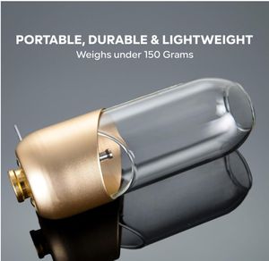 नारंगी एल्यूमीनियम स्टील कैंपिंग लालटेन प्रोपेन आइसोब्यूटेन ईंधन कैनिस्टर सुंदर रोशनी के लिए कोई मंटल आवश्यक नहीं है - Product Image 4