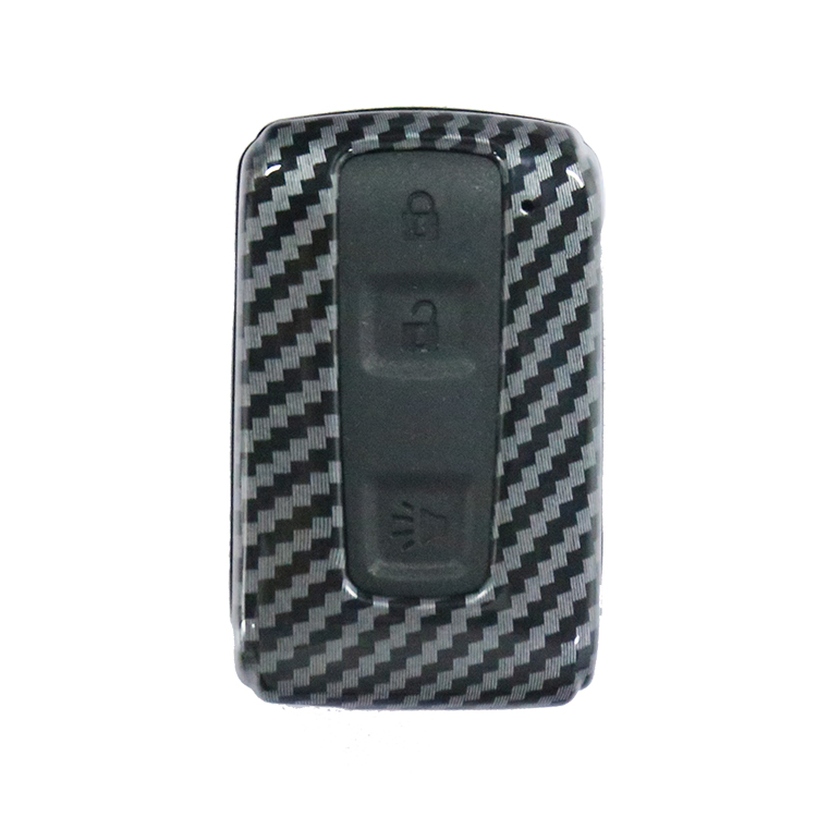 High quality ABS silicone 3 buttons double protection key cover plastic car key shell For Toyota Crown
