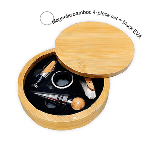 Sacacorchos <span class=keywords><strong>de</strong></span> Corcho, Juego <span class=keywords><strong>de</strong></span> Herramientas para Vino, Juego <span class=keywords><strong>de</strong></span> Sacacorchos <span class=keywords><strong>de</strong></span> <span class=keywords><strong>Madera</strong></span> <span class=keywords><strong>de</strong></span> Bambú y Vertedor <span class=keywords><strong>de</strong></span> Vino, Regalo y Set <span class=keywords><strong>de</strong></span> Regalo <span class=keywords><strong>de</strong></span> Vino - Product Image 3
