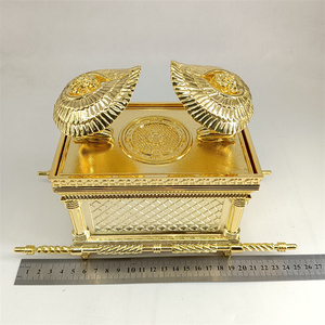 Modèle <span class=keywords><strong>d</strong></span>'Arche de la <span class=keywords><strong>Alliance</strong></span> en métal plaqué or, ornement juif Judaica, souvenir religieux israélien, <span class=keywords><strong>d</strong></span>écoration de bureau à domicile, cadeau - Product Image 6