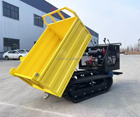 Mini camion à benne sur chenilles à moteur électrique, charge hydraulique complète de 500kg, 1 tonne, utilitaire, à vendre