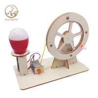 Interaktives MINT DIY Wissenschafts-Experimentier-Set 3D Handkurbel-Generator Alter 8-12 Jahre Heim-Klassenzimmer Physik Kreatives Jungen-Spielzeug in Box