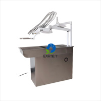 Poste de travail dentaire vétérinaire EUR VET avec compresseur, détartreur ultrasonique LED, pièces à main haute et basse vitesse, lampe buccale