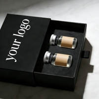 Boîtes cadeaux en papier de luxe pour flacons de peptides de 3 ml, 5 ml, 10 ml, ensemble de flacons rechargeables