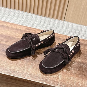 Chaussures de ville pour hommes tendance 2025, en daim, classiques, personnalisées, doublure en cuir véritable, semelle en caoutchouc antidérapante - Product Image 3