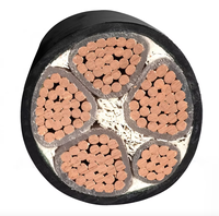 Kabel Daya PVC lapis baja tembaga industri 3/4/5 Core 6/10/16/25 persegi YJV