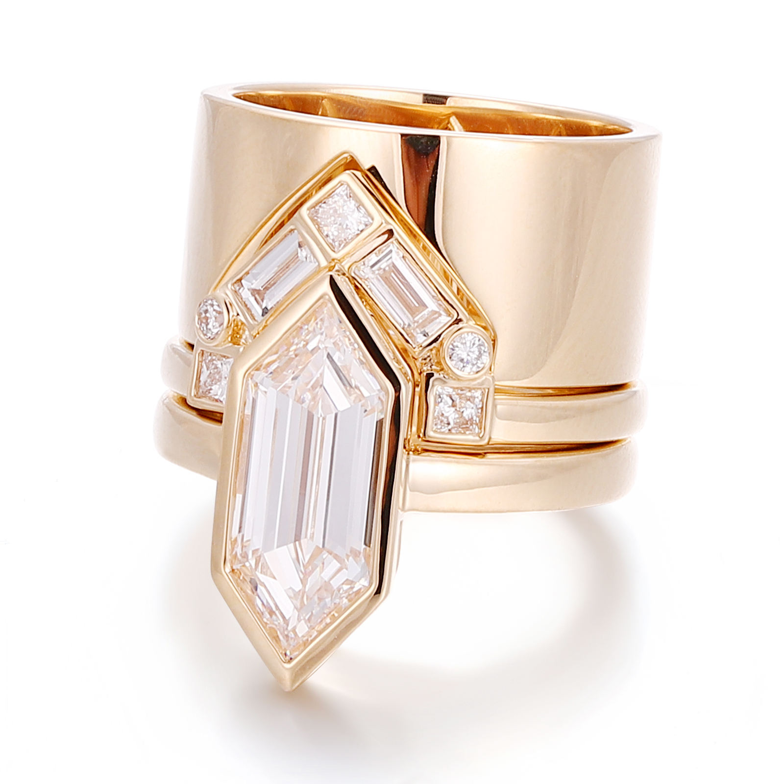 แหวนเพชรแล็บโกลด์ 10K ทองคำแท้