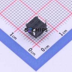 YTS1K0012EBT00 Tactile <b>Switch</b> Through hole Component (THT) <b>Switch</b> 2.5N 6.15mm 6.15mm 6mm - Product Image 2