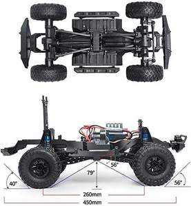 Camioneta Todoterreno de Escalada de Roca a Escala Completa 1/10 2.4G 4X4 IPX4 Jungle Beast Rally - Product Image 6