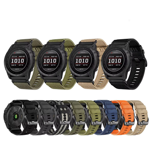 Correa táctica de nailon de liberación rápida con hebilla de acero inoxidable para relojes <span class=keywords><strong>Garmin</strong></span> <span class=keywords><strong>Tactix</strong></span> <span class=keywords><strong>7</strong></span> <span class=keywords><strong>Pro</strong></span> y Fenix 8 - Product Image 1