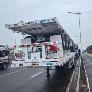 Semi-remorque plateau <span class=keywords><strong>porte</strong></span>-conteneurs 3 essieux 20/40 pieds 30 tonnes en stock pour la Tanzanie - Product Image 3