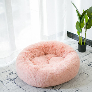 Luxury Plush <strong>Pet</strong> <strong>Cushion</strong> Soft Faux Fur Donut <strong>Bed</strong> for Dogs and Cats Round Cat Dog <strong>Bed</strong> - Product Image 6